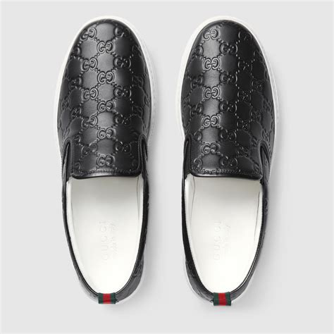 gucci tennis slip on sneaker|gucci slip on sneakers men's.